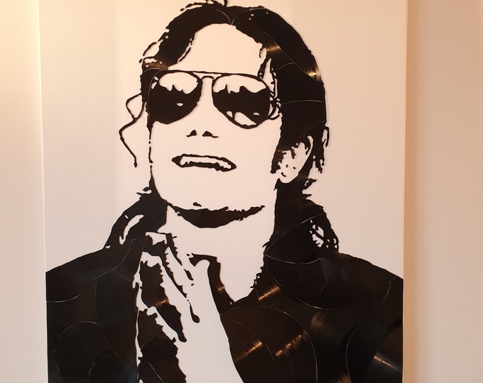 Michael Jackson vinyl canvas