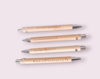Customizable bamboo pen