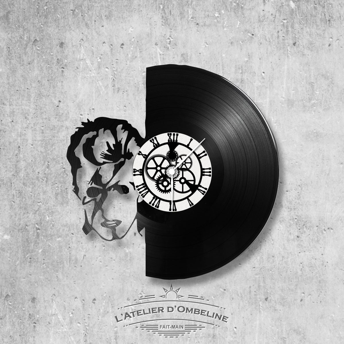 Horloge en Disque Vinyle 33 Tours Thème David Bowie