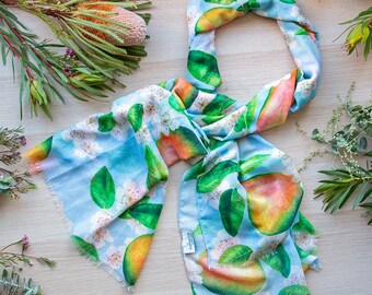 Wearable Art Scarf | French Pear | by Katherine Appleby