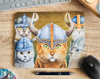 Mousepad | Viking Cats Mousemat