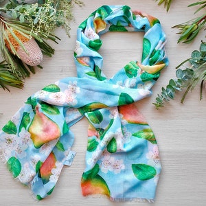 Wearable Art Scarf French Pear by Katherine Appleby image 5