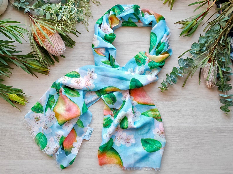 Wearable Art Scarf French Pear by Katherine Appleby image 5