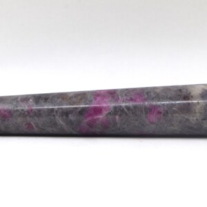 RARE Rubies in Purple Corundum Wand