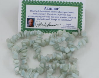 Azumar Chip Nugget Necklace Certificate of Authenticity