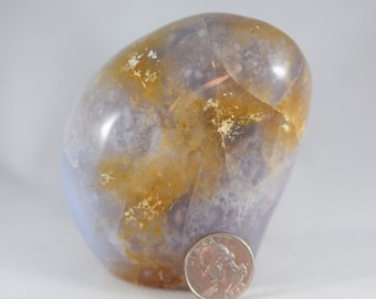 Large Purple & Brown Chalcedony Free Form