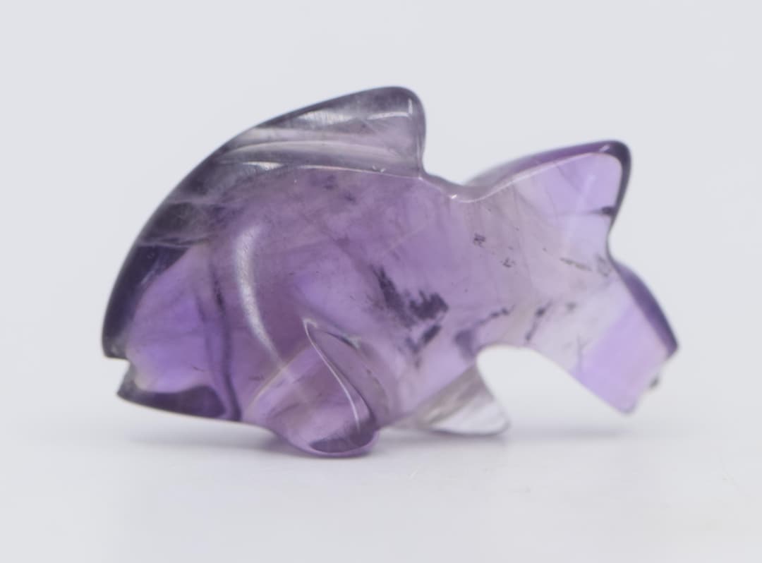 Amethyst Fish Chipped Tail - Etsy Canada