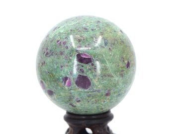 Rubies in Fuchsite Sphere