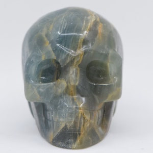 Large Lemurian Aquatine Calcite ACL Skull image 2