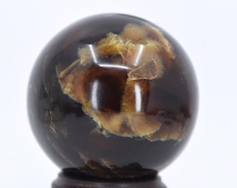 Amber Sphere Fluorescent under Black Light