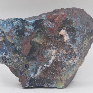 Shattuckite, Malachite & Yellow Hematite over Ironstone