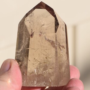 Rutilated Smoky Quartz Tower