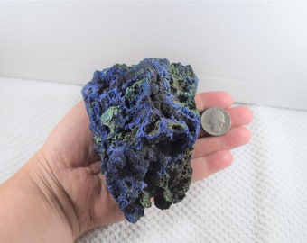 Over 1 LB Rough Azurite with Malachite