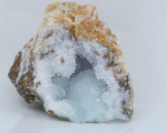 Calcite & Druzy Quartz with Chrysocolla Malachite