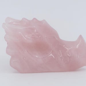 Rose Quartz Dragon Head
