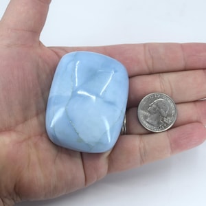 RARE XL Blue Opal Palm Stone