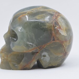 Large Lemurian Aquatine Calcite ACL Skull image 3