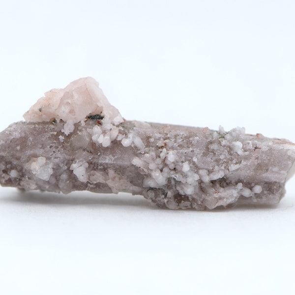 Lithium & Kaolin Coated Quartz with Pyrite from Mongolia