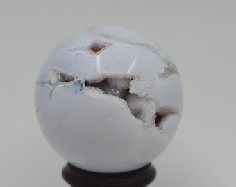 Druzy Snow Agate Sphere