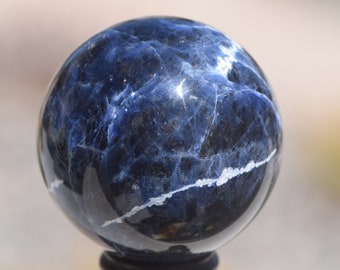 A+ Quality Sodalite Sphere with Silver Flash