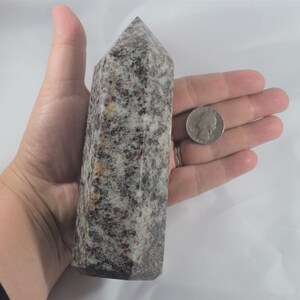 Large Garnet, Black Tourmaline and Quartz Tower