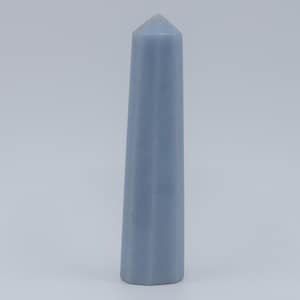 Angelite Tower Pale Blue Crystal Point