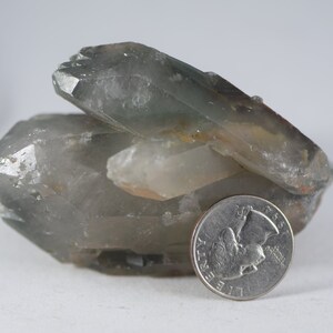 RARE Naturally Double Terminated Quartz Cluster with Chlorite