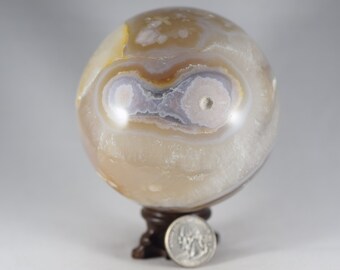 XL 2-3 lbs Flower Agate Sphere