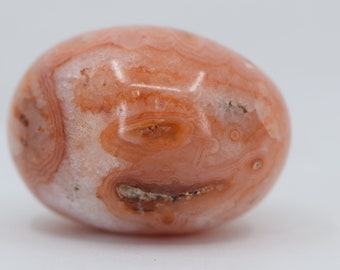 Pink-ish Carnelian Palm Stone