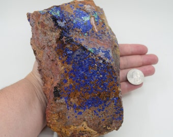 XL 4 LBS Rough Azurite with Malachite