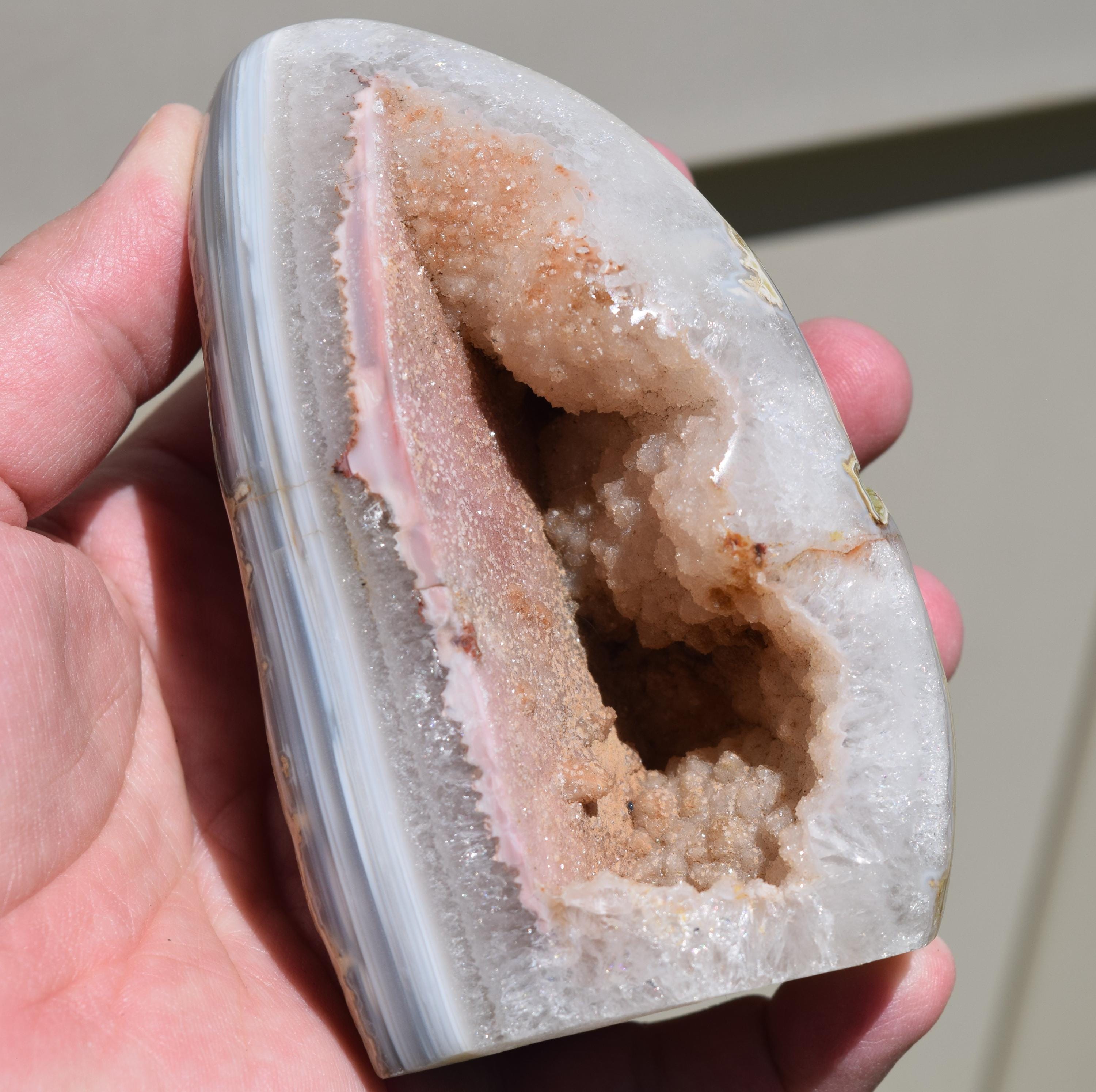 ドゥルージーピンクアゲート＆クォーツ - Etsy 日本