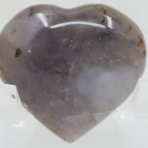 Purple & Brown Chalcedony Heart