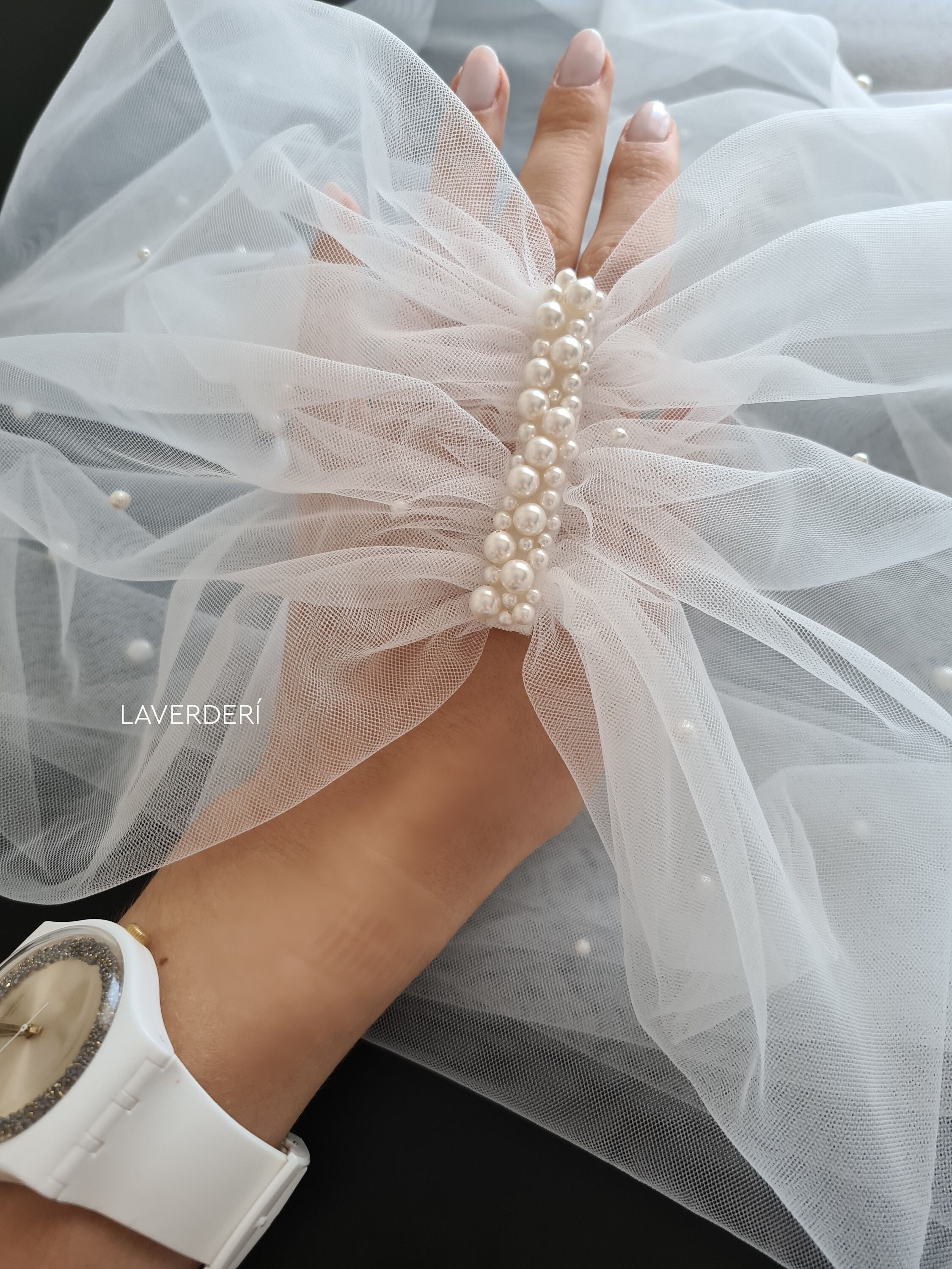 tulle off the shoulder wrap
