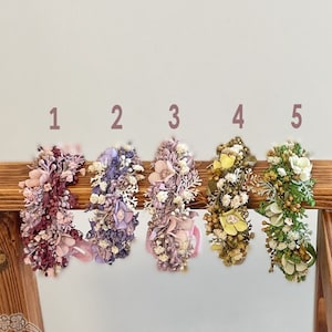 RST Newborn Wreath set, halo flower crown headband, newborn photography props, rainbow set, baby girl tieback,newborn accessories spring