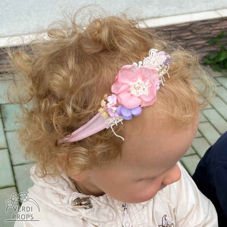 Newborn flower Headband, RTS photography photography props baby girl gift easter image 7