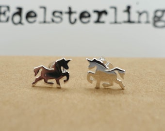 925 Sterling Silver Unicorn Earrings, Pegasus Stud Earrings, Minimalist, Horse Earrings, 925 Unicorn, Horse Studs, Unicorn, Horse Jewelry