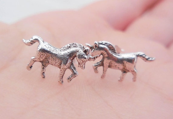 Sterling silver 2024 unicorn earrings