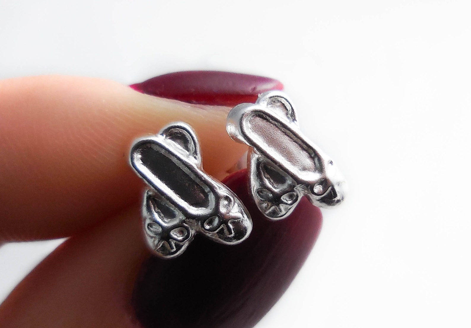 925 sterling silver ballet shoes stud earrings, ballet, pointe shoes, dancer for child, ballet recital gifts, dance shoe earring 925 sterling silver ballet shoes stud earrings, ballet, pointe shoes, dancer for child, ballet recital gifts, dance shoe earring