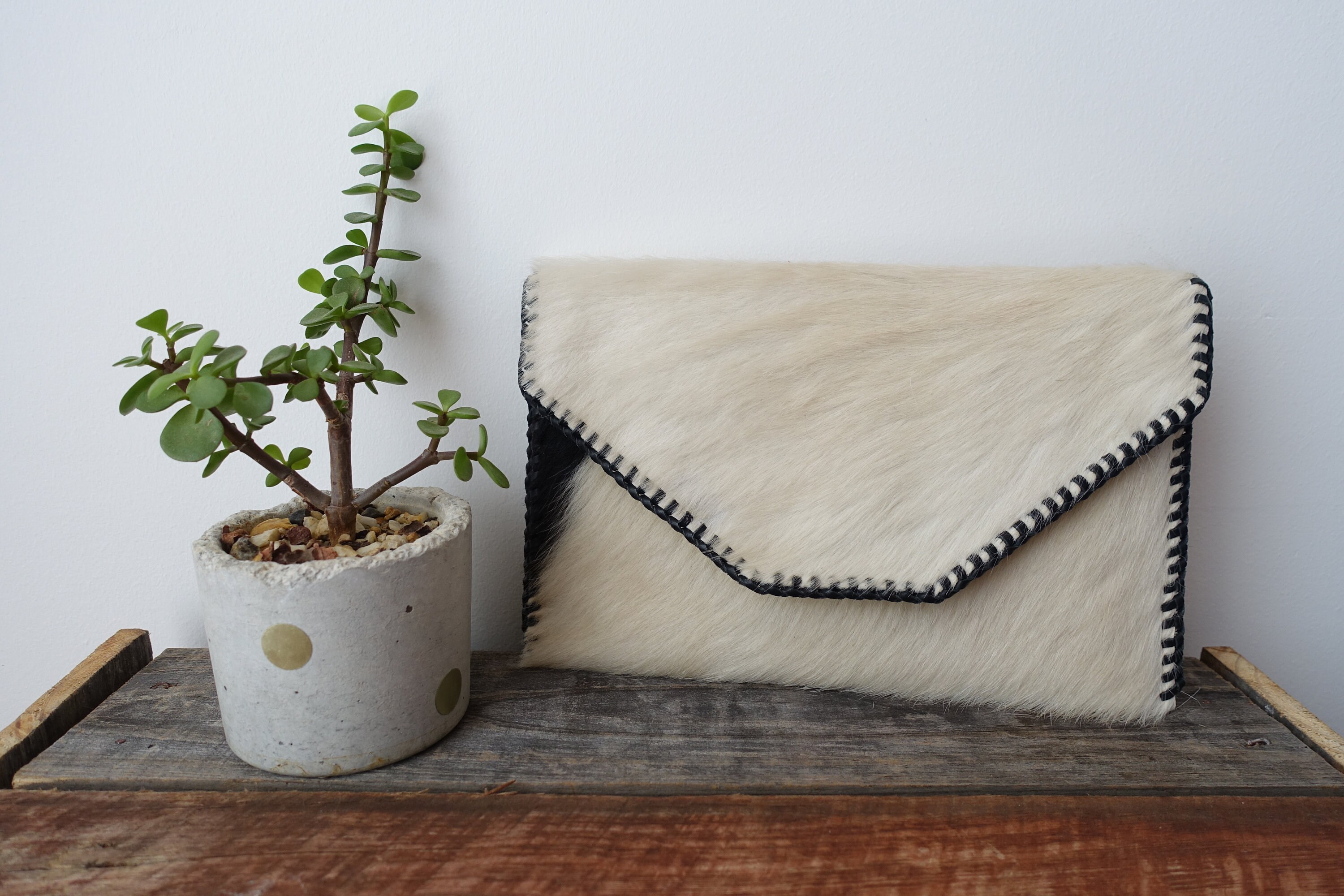 Cowhide clutch hotsell
