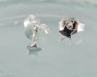 925 Sterling Silver Tiny Star Earrings, Star Studs, Star Jewelry, Star Stud Earrings, Minimal Studs, Tiny Star Stud, Kids Jewelry, Mini Star