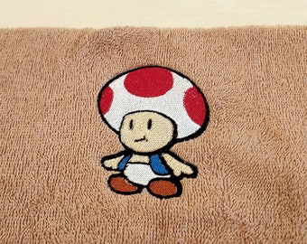 Super Mario - Toad - guest towel, face towel, bath towel