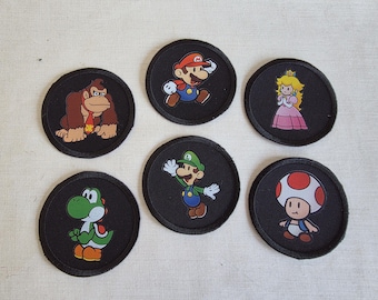 Super Mario themed patches set