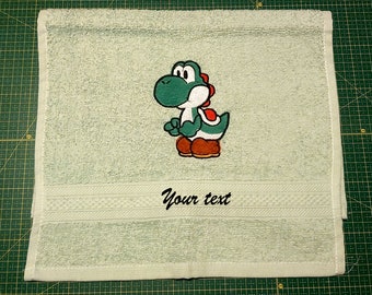 Super Mario, Yoshi guest towel, face towel, bath towel