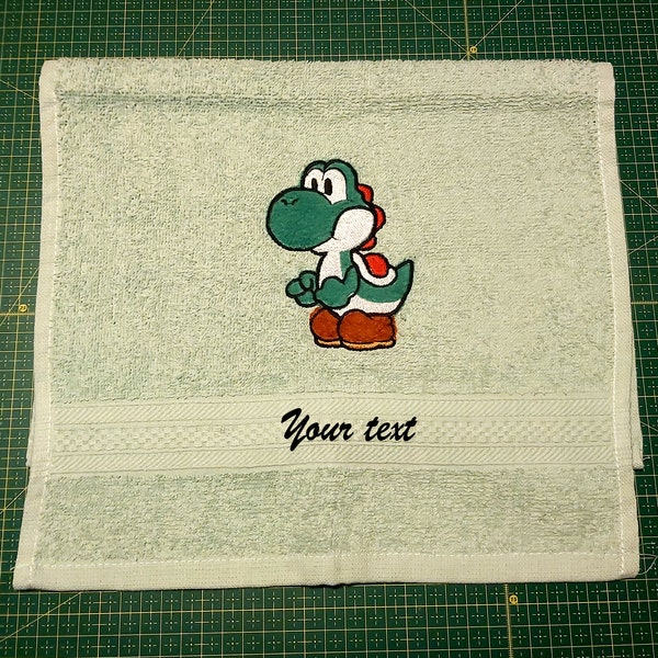 Super Mario, serviette invité Yoshi, serviette pour le visage, serviette de bain