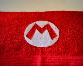 Super Mario - Mario Logo guest towel, face towel, bath towel