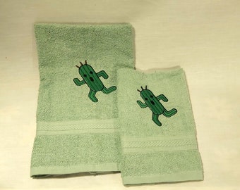 Final Fantasy - Cactaur King - Notorious Monster - guest towel, face towel, bath towel