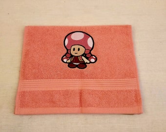 Super Mario, Toadette guest towel, face towel, bath towel