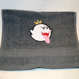 Super Mario - King Boo - guest towel, face towel, bath towel