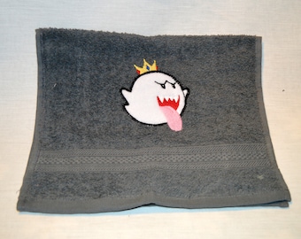 Super Mario - King Boo - guest towel, face towel, bath towel