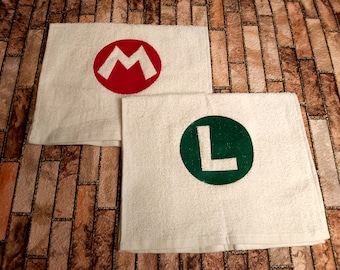 Super Mario Brothers - Mario guest towel, face towel, bath towel